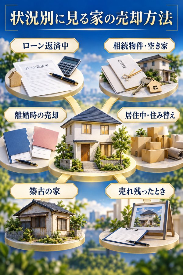 状況別に見る家の売却方法