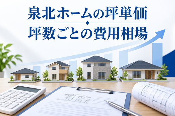 泉北ホームの坪単価は約70万円|坪数ごとの費用相場