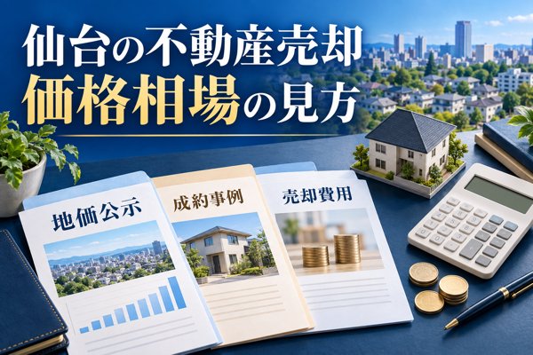 【地域別】仙台で不動産を売る際の価格相場(2026年最新)