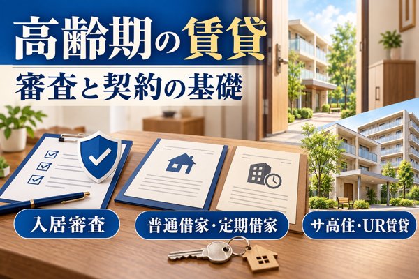 賃貸へ住み替えるという選択と、高齢期に押さえたい入居審査・借家契約の基礎