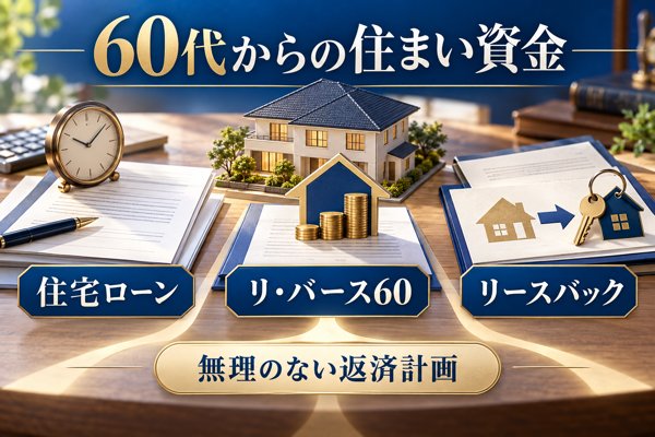 60代から住宅ローンを借りる際の年齢の壁と、リ・バース60・リースバックという別の道