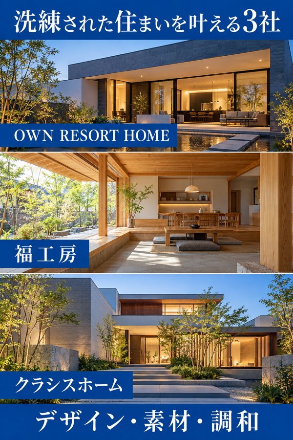 【デザイン】静岡で洗練された住まいを叶える注文住宅会社3選