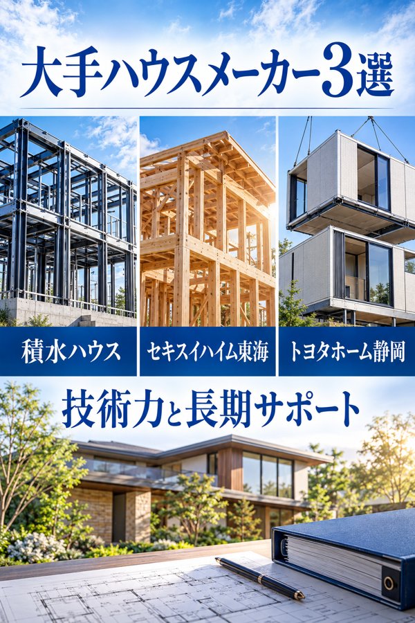 【大手】静岡県内で施工実績の多いハウスメーカー大手3選