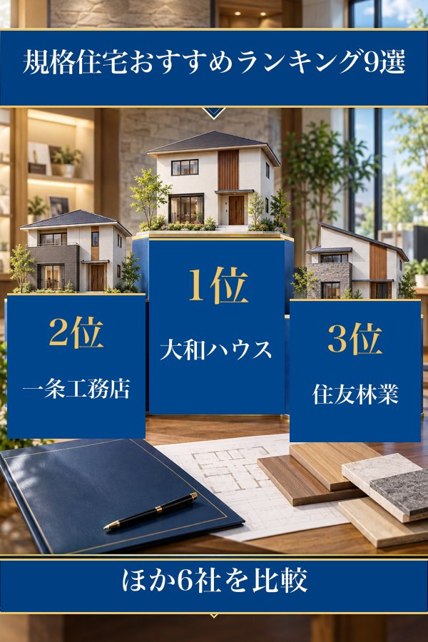 規格住宅のおすすめハウスメーカーランキング9選