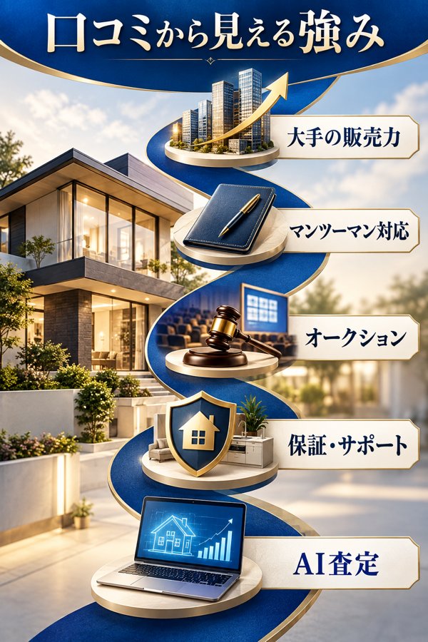 口コミから見えるすみふの仲介ステップの強み