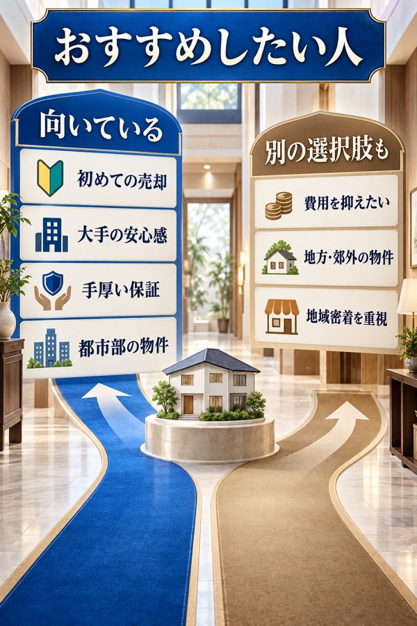 すみふの仲介ステップをおすすめしたい人【向き不向き】