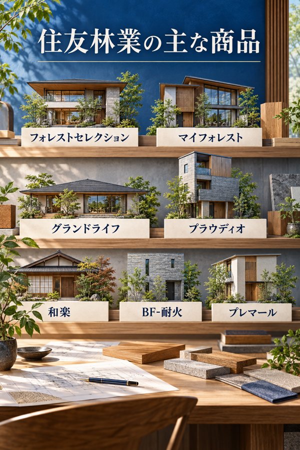 住友林業の主な商品別|坪単価の目安と特色の一覧
