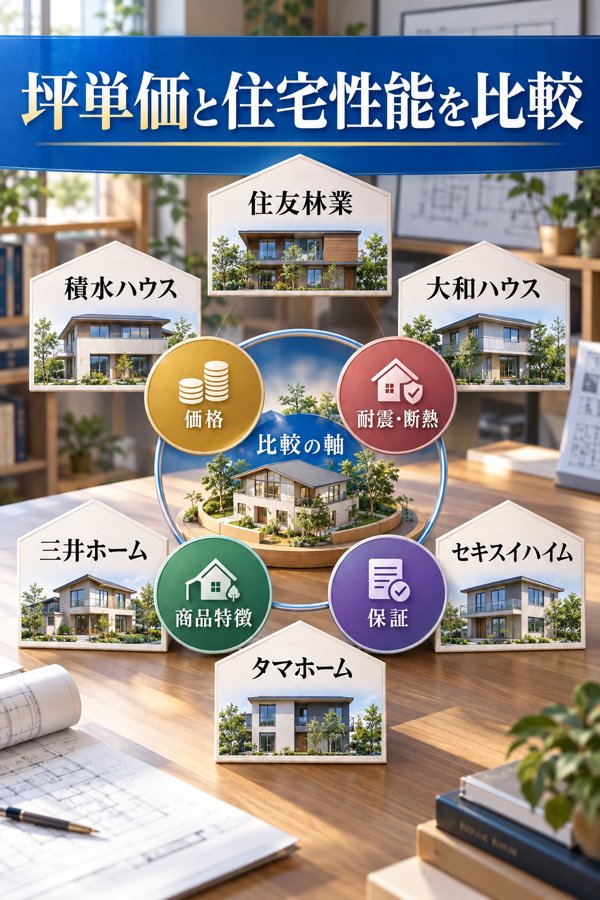 住友林業と大手他社で見る坪単価と住宅性能の違い