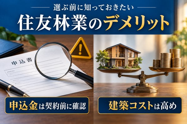 住友林業を選ぶ前に知っておきたいデメリット