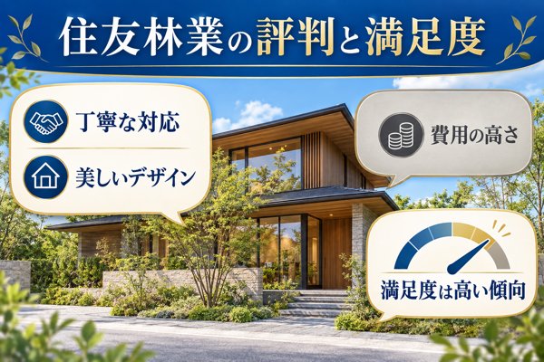 住友林業の施主による評判と満足度