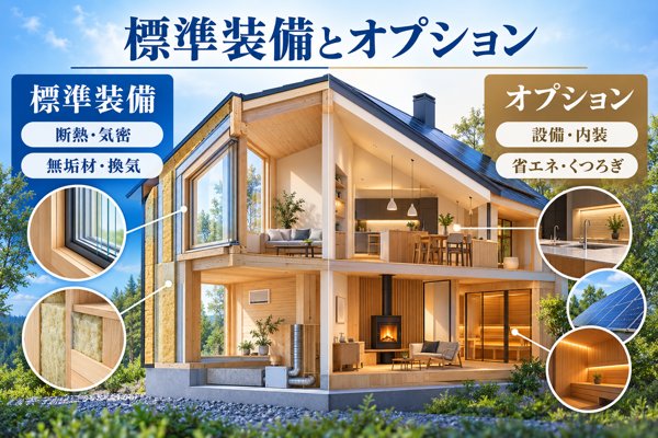 スウェーデンハウスに備わる標準装備と追加できるオプション
