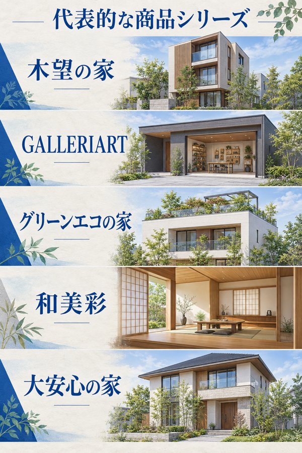 タマホームの代表的な商品シリーズとプランごとの特徴