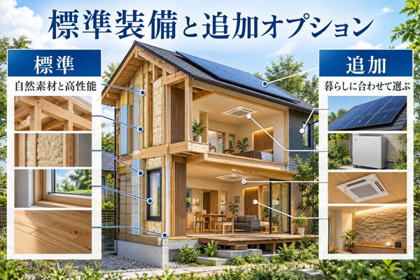 谷川建設の標準装備と追加オプション