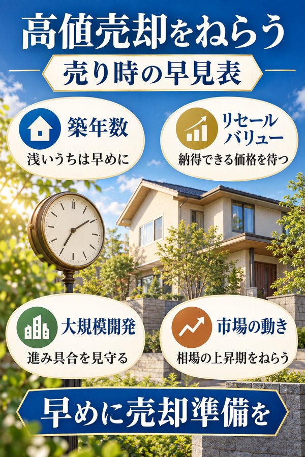 高値売却をねらう売り時の早見表
