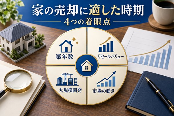 家の売却に適した時期を判断するための着眼点