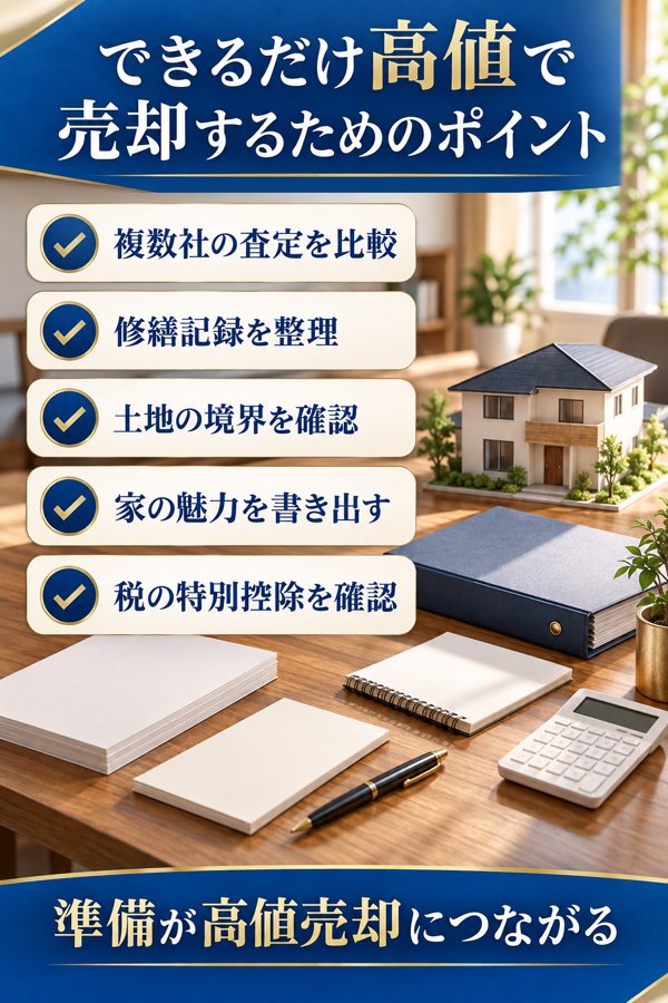 できるだけ高値で売却するためのポイント