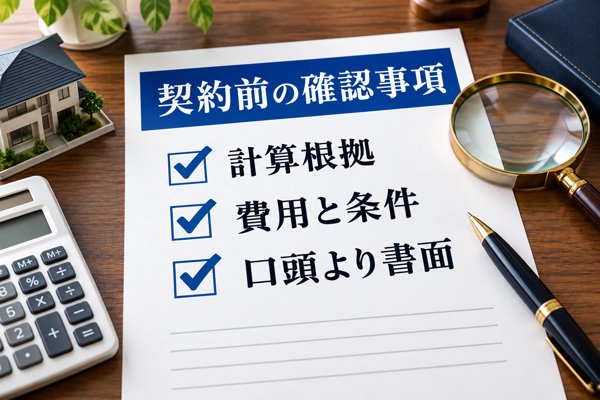 契約前に押さえたい確認事項