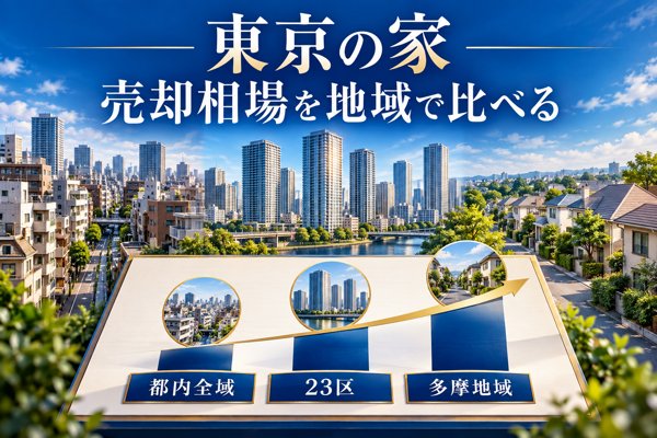 【地域ごと】東京で家を売るときの価格相場(2026年最新)