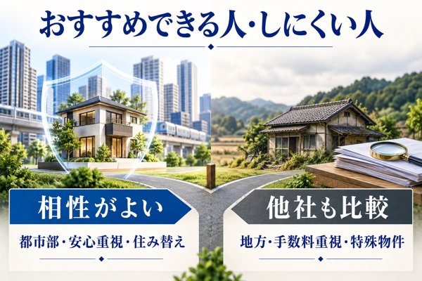 東急リバブルの利用をおすすめできる人・おすすめしにくい人