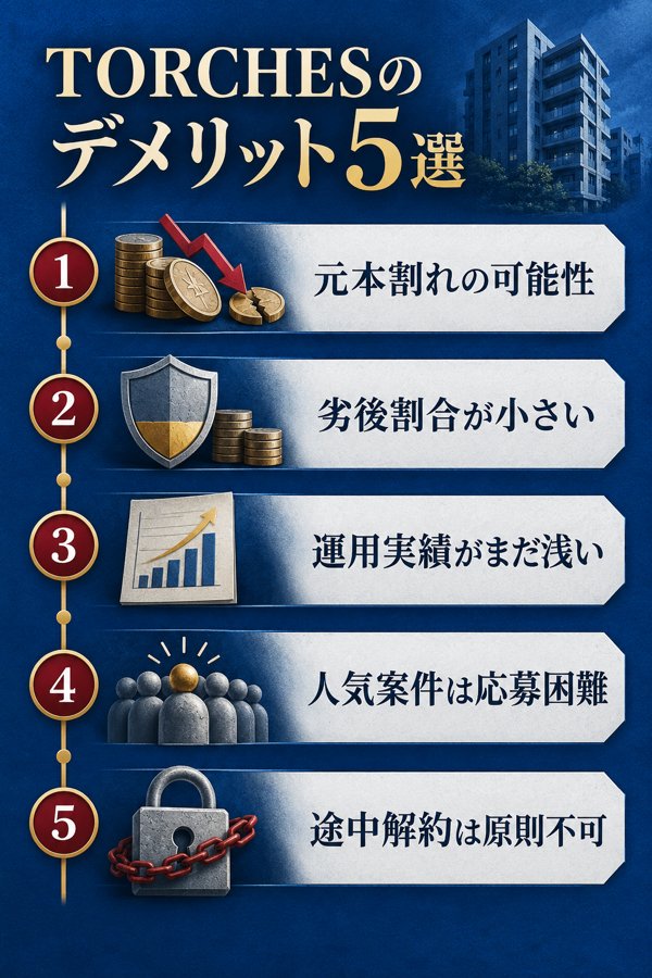 TORCHES(トーチーズ)で注意したいデメリット5選