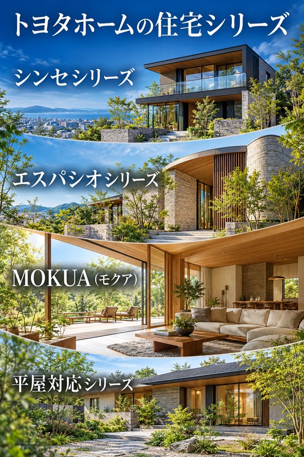 トヨタホームの住宅シリーズと各商品の強み
