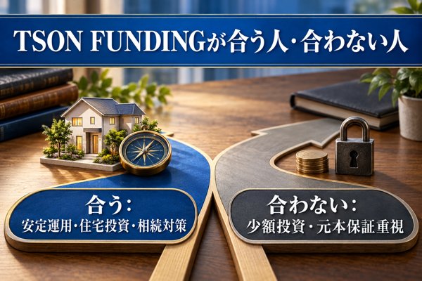 TSON FUNDINGが合う人・合わない人