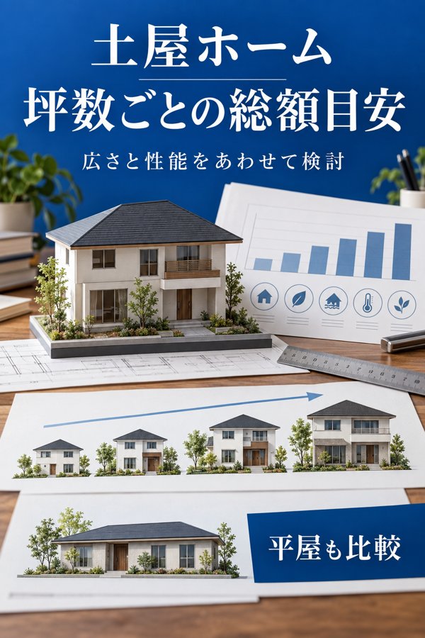 土屋ホームの坪単価の水準は約79万円|坪数ごとに見る総額の目安