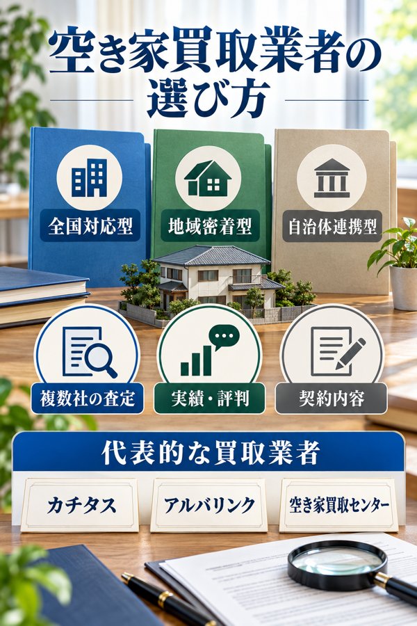 空き家買取業者を選ぶコツと比較で注目したい点