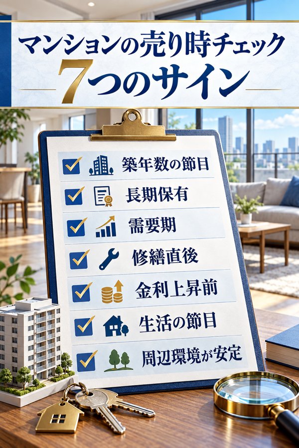 マンションの売り時チェック|7つのサインと診断リスト