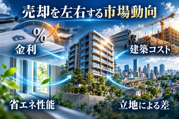 2026年に売却タイミングを左右するマーケット動向|金利・建築コスト・省エネ基準