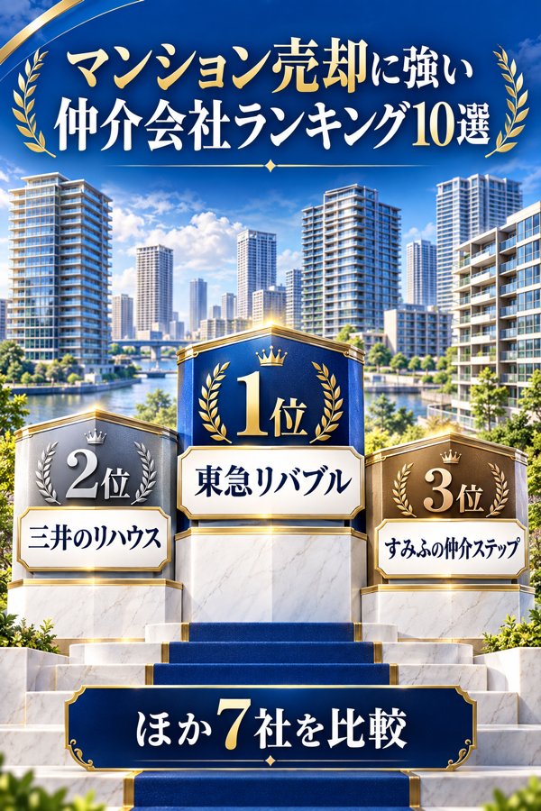 マンション売却に強い仲介会社のおすすめランキング10選