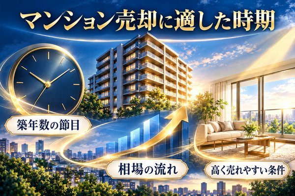 マンション売却に適した時期と高値がつきやすい条件