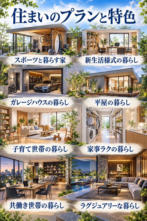 ウィザースホームが用意する住まいのプランと特色