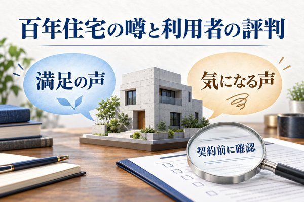 百年住宅がやばいと言われる噂と利用者の評判