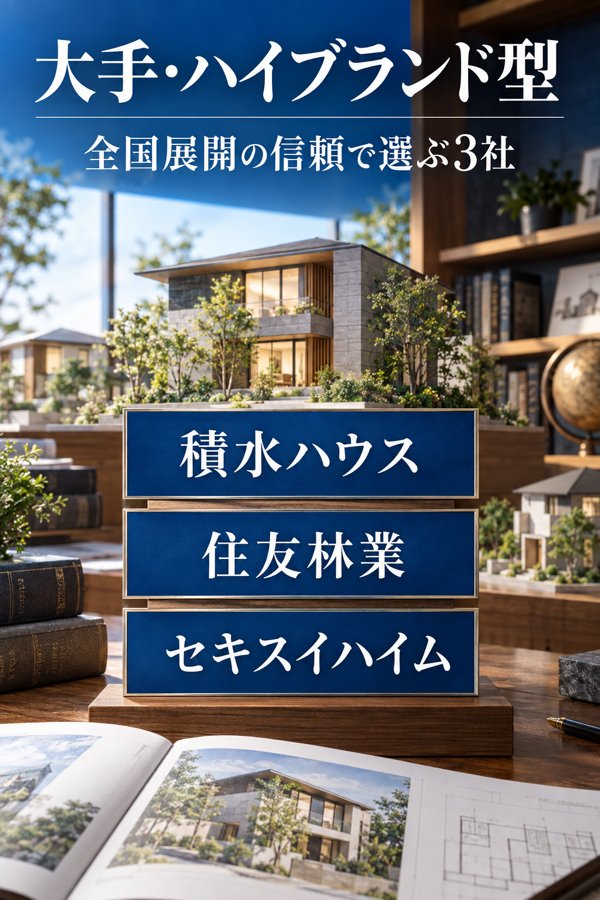 【大手・ハイブランド型】全国展開の信頼で選ぶ3社