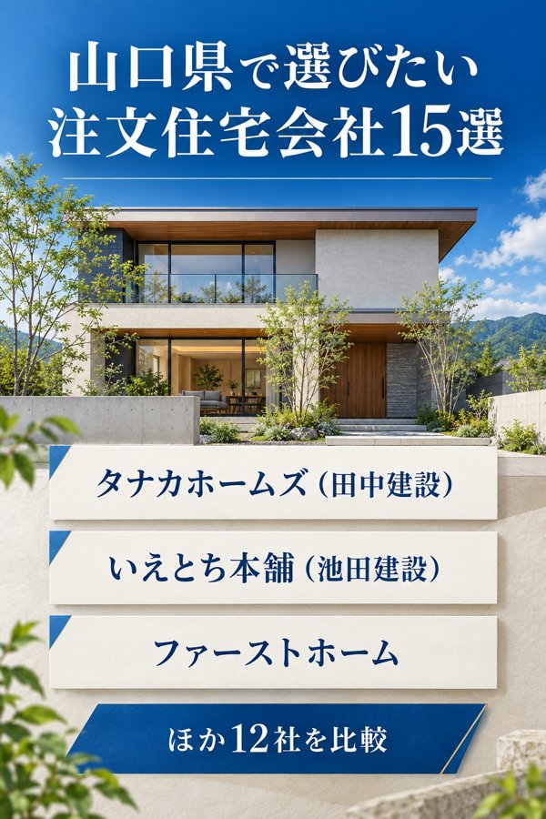 山口県で選びたい注文住宅会社15選