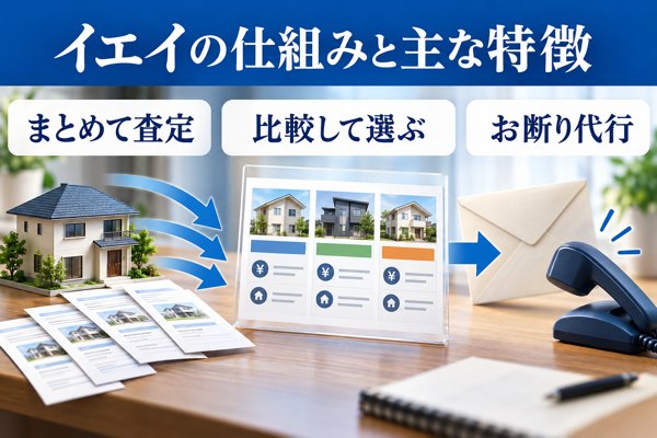 不動産一括査定サイト「イエイ」の仕組みと主な特徴