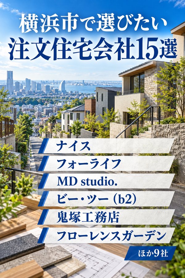 横浜市で選びたい注文住宅会社15選