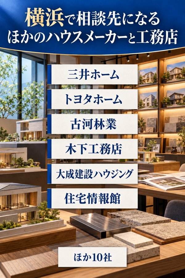 横浜で相談先になるほかのハウスメーカーと工務店